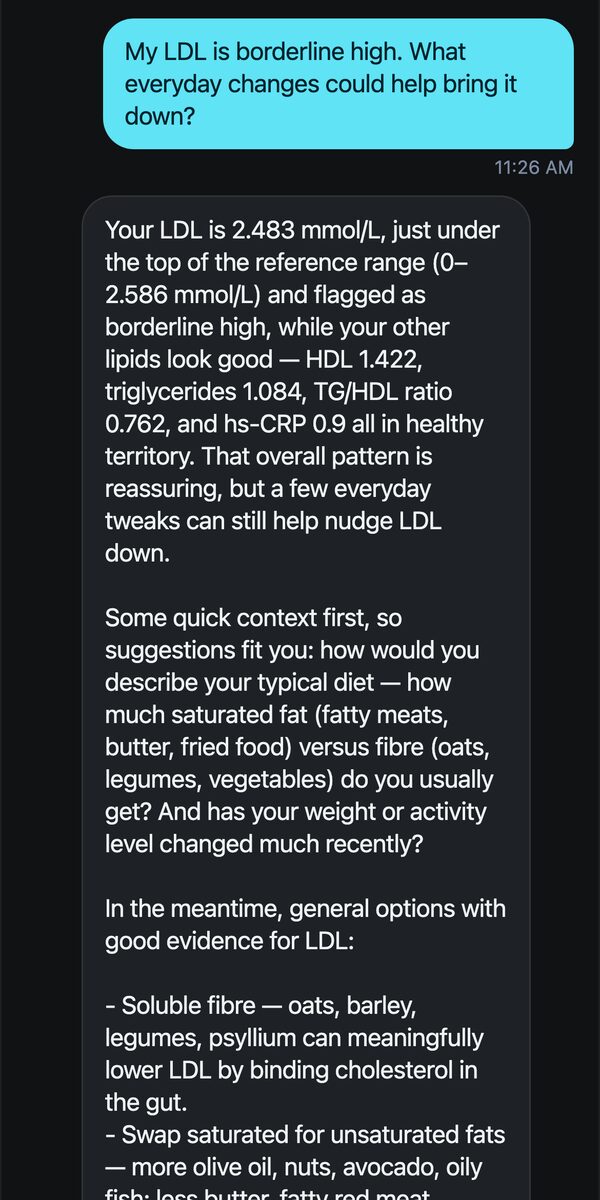 Biohack coach answering a question about LDL with everyday changes
