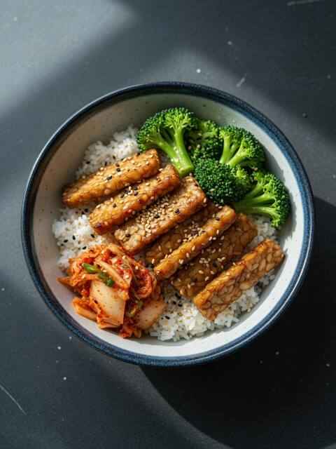 Tempeh rice bowl