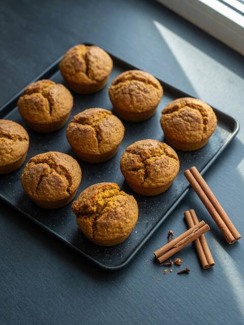 Protein pumpkin muffins