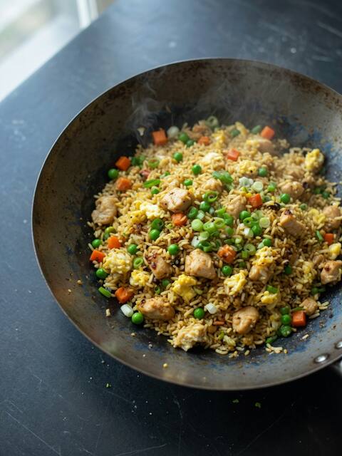 Egg fried rice (high protein)