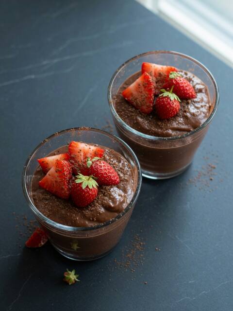 Chocolate protein pudding