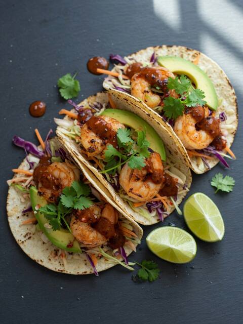 Prawn tacos