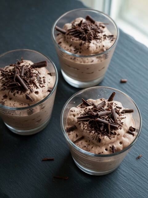 Protein chocolate mousse