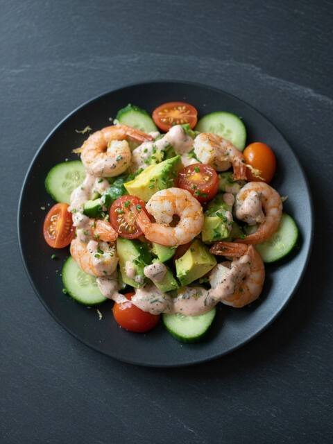 Prawn & avocado salad