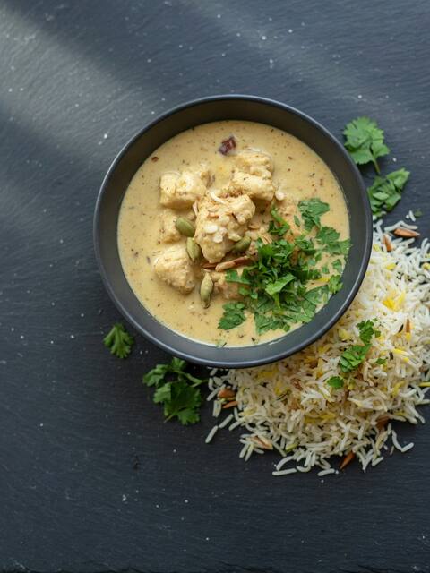 Chicken korma (lighter)