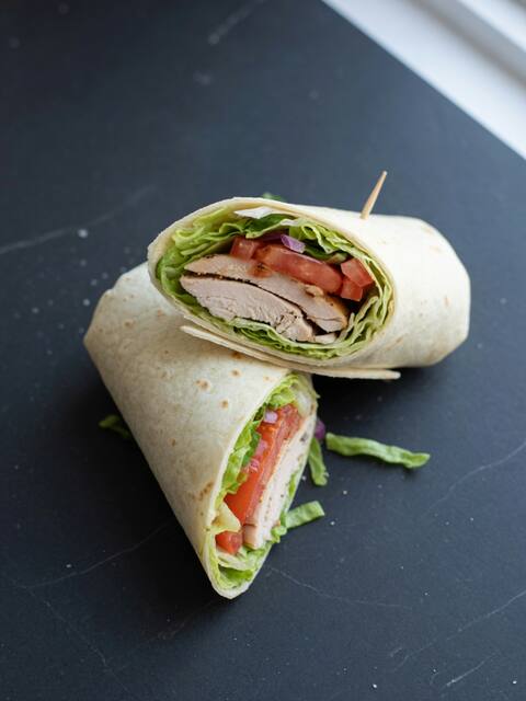 Egg white protein wrap