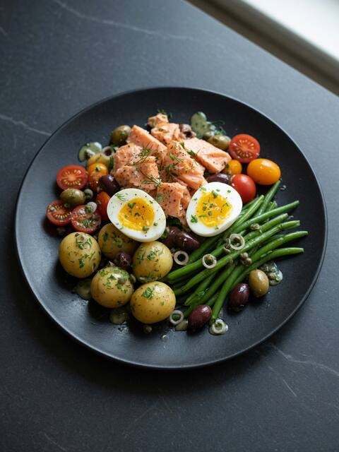 Salmon nicoise