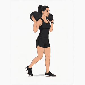 Sandbag Lunges demonstration